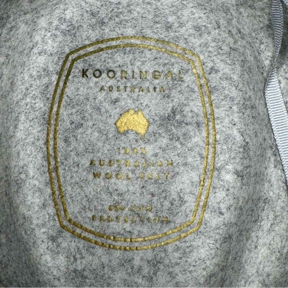 Kooringal Wool Felt Gray Kallie Safari Fedora Hat OS - Picture 9 of 13